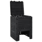 Compostador de jardín negro 280 L polipropileno