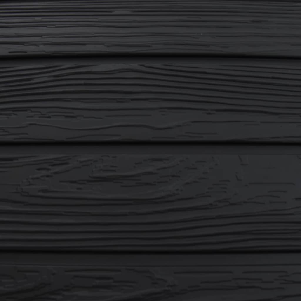 Compostador de jardín negro 280 L polipropileno