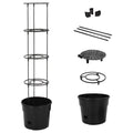 Macetero para tomates polipropileno antracita Ø29,5x115 cm