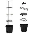 Macetero para tomates polipropileno antracita Ø29,5x115 cm