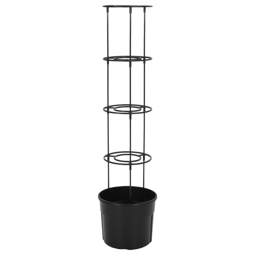 Macetero para tomates polipropileno antracita Ø29,5x115 cm