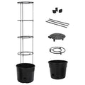 Macetero para tomates polipropileno gris antracita Ø39x150 cm