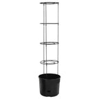 Macetero para tomates polipropileno gris antracita Ø39x150 cm