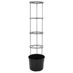 Macetero para tomates polipropileno gris antracita Ø39x150 cm