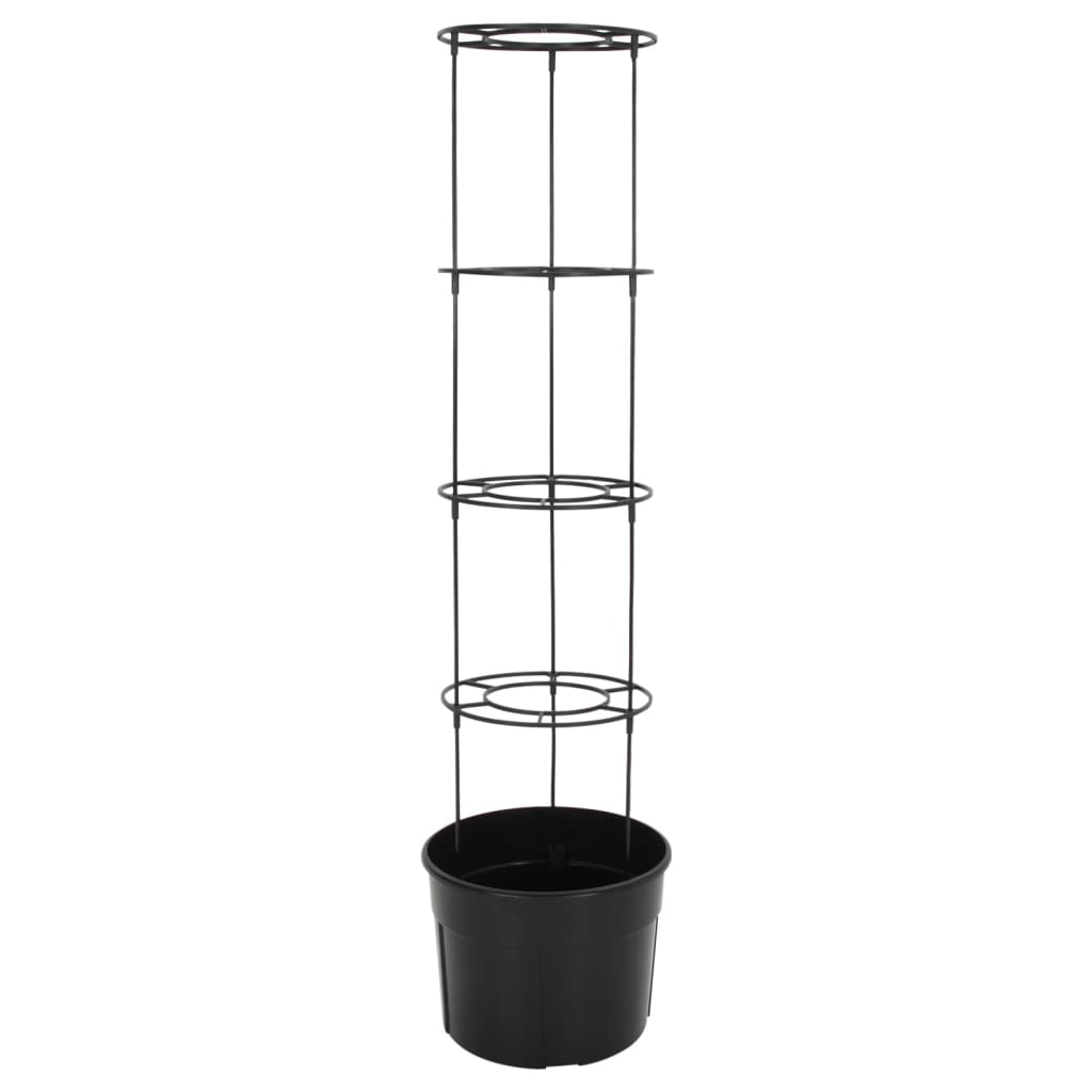 Macetero para tomates polipropileno gris antracita Ø39x150 cm