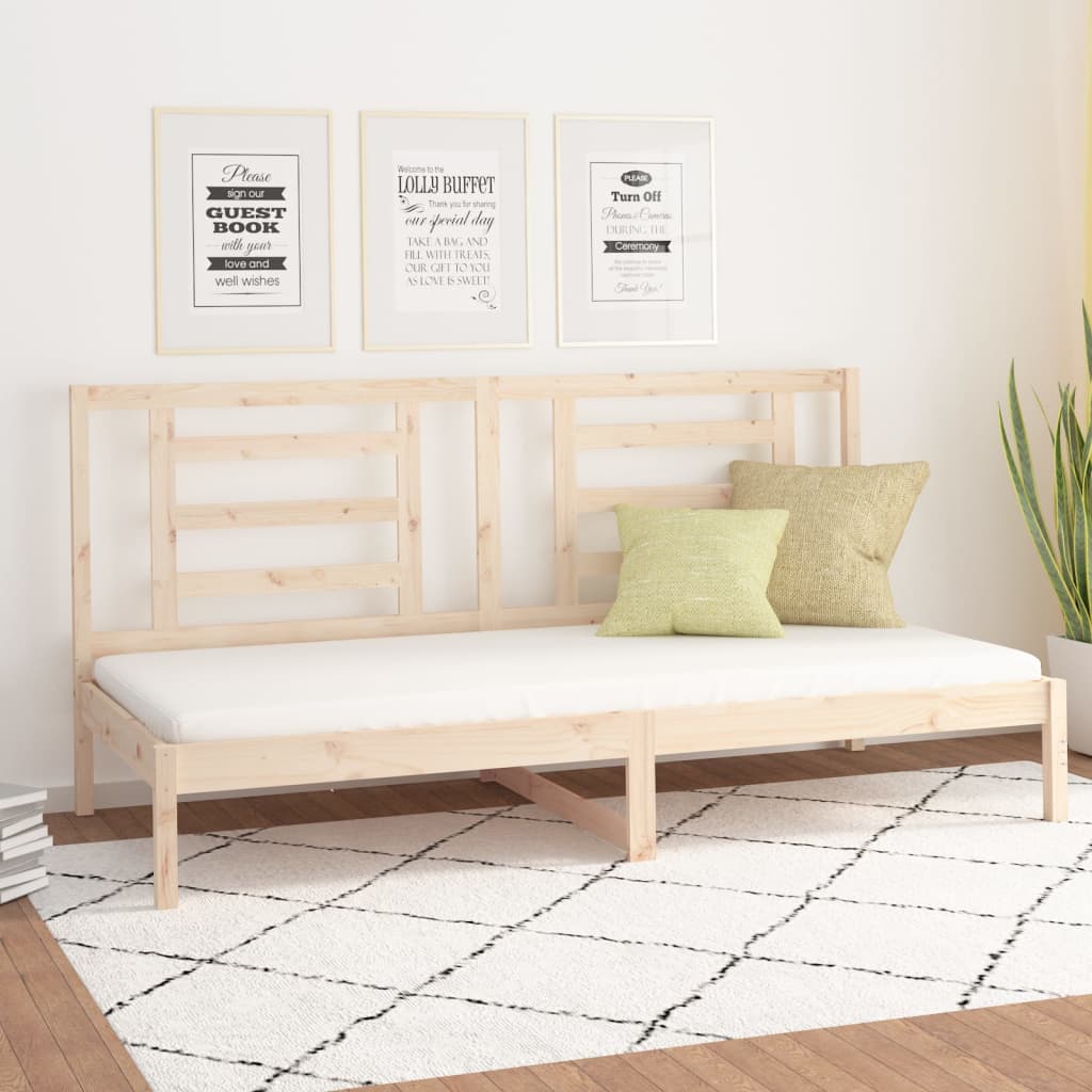 Solid pine sofa bed frame 80x200 cm (mattress not included)