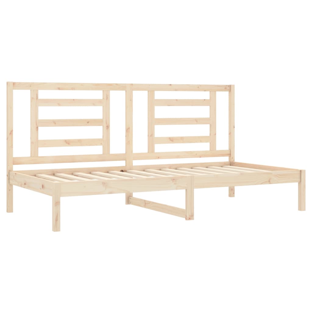 Sofá cama sin colchón madera maciza de pino 80x200 cm