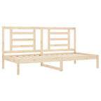 Sofá cama sin colchón madera maciza de pino 80x200 cm