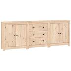 Aparador de madera maciza de pino 210x35x80 cm