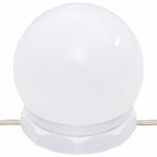 Juego de tocador con LED madera contrachapada roble marrón