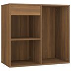 Juego de tocador con LED madera contrachapada roble marrón