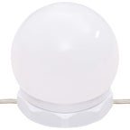 Juego de tocador con LED madera contrachapada roble ahumado