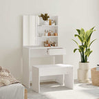 Juego de muebles de tocador negro 86,5x35x136 cm