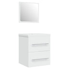Mueble de baño con lavabo madera contrachapada blanco
