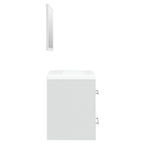 Mueble de baño con lavabo madera contrachapada blanco