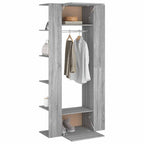 Mueble de recibidor 2 uds madera contrachapada gris Sonoma