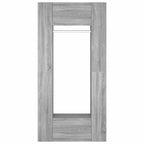 Mueble de recibidor 2 uds madera contrachapada gris Sonoma