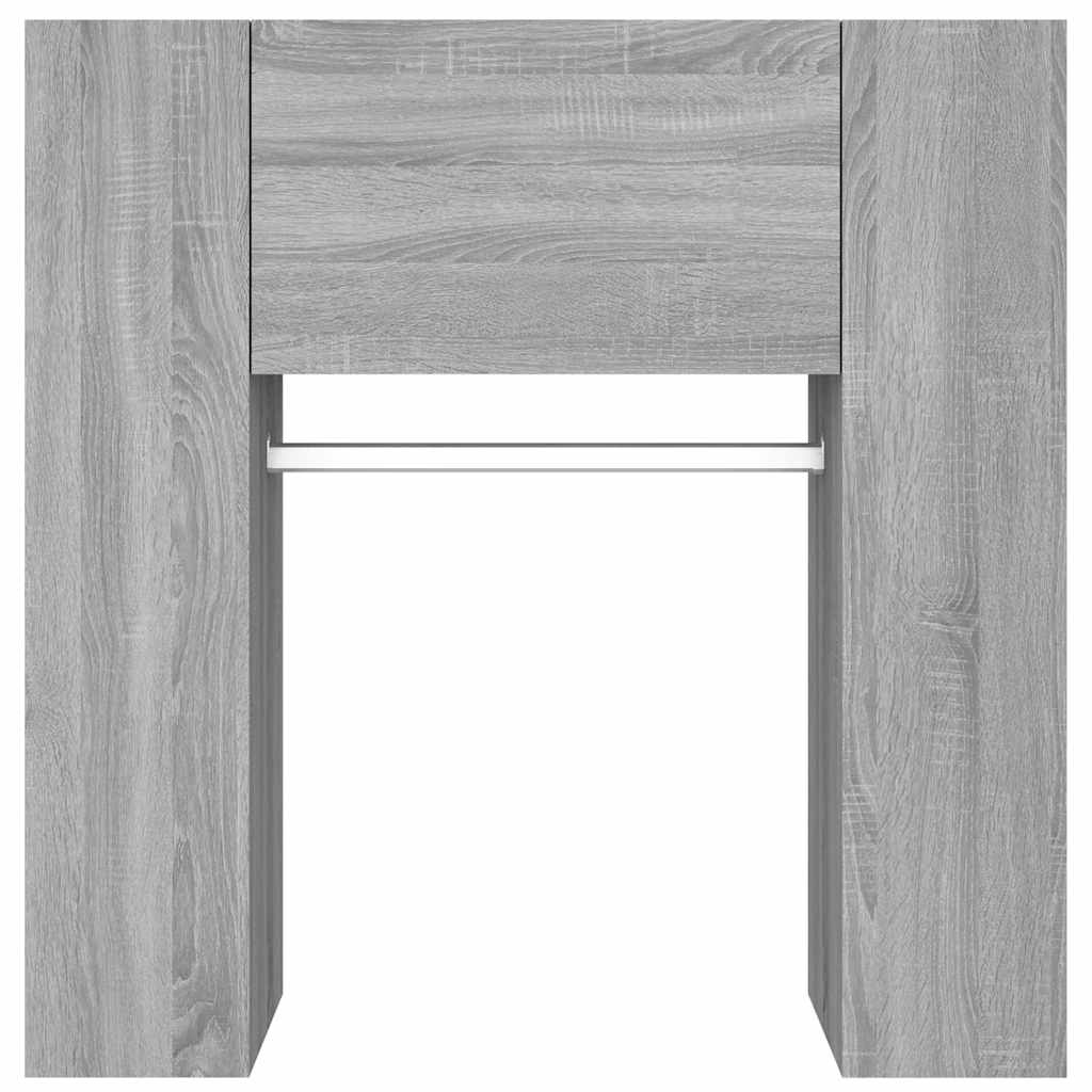 Mueble de recibidor 2 uds madera contrachapada gris Sonoma