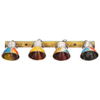 Lámpara de pared industrial multicolor E27 90x25 cm