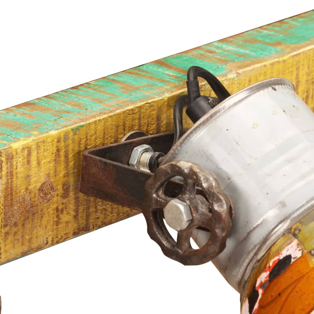 Lámpara de pared industrial multicolor E27 90x25 cm