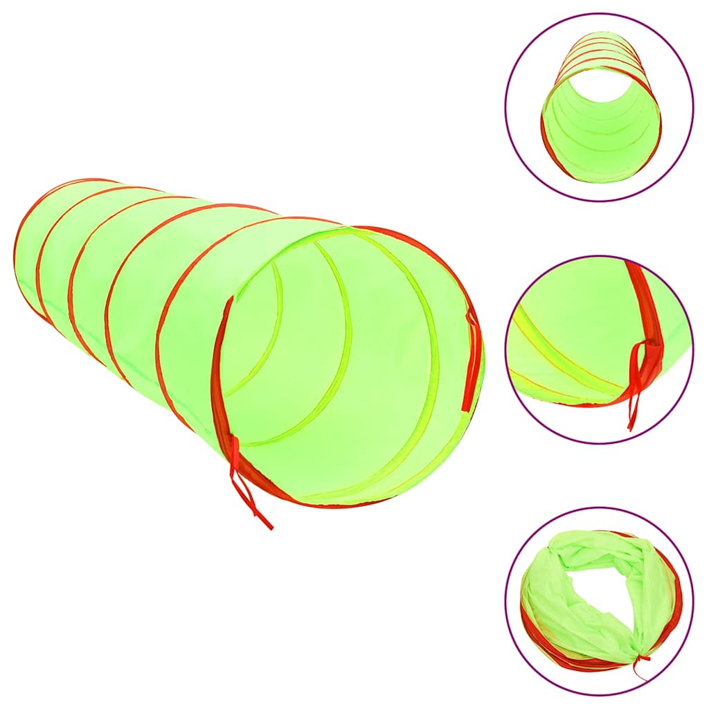 Túnel de juego para niños poliéster verde 175 cm