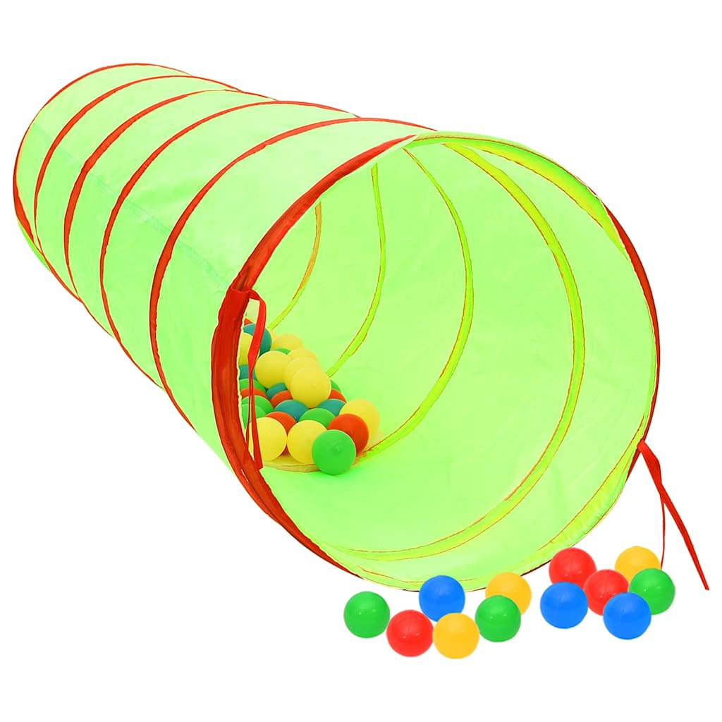 Túnel de juego para niños poliéster verde 175 cm