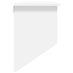 Perchero de pared madera contrachapada blanco y ratán natural