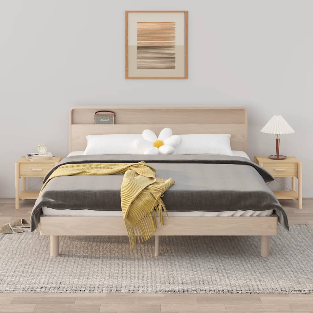 Mesitas de noche 2 uds madera contrachapada 42x38x45 cm