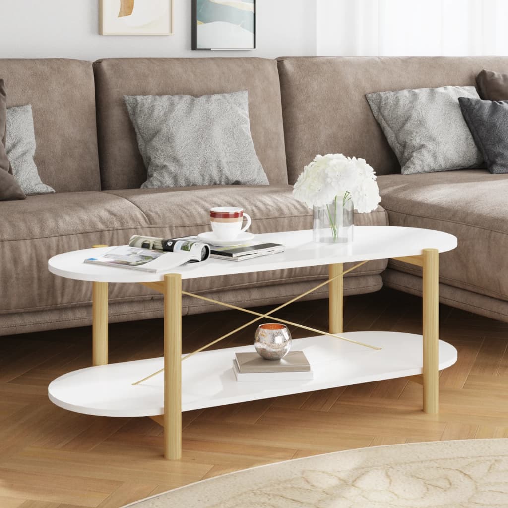 Mesa de centro madera contrachapada 110x48x40 cm