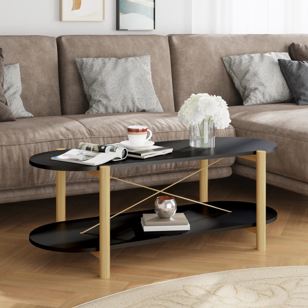 Mesa de centro madera contrachapada 110x48x40 cm