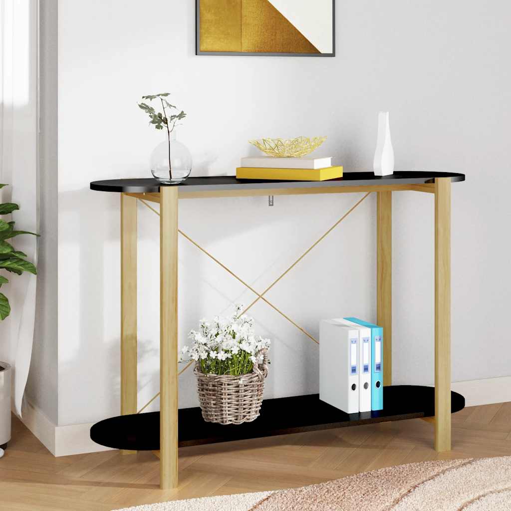 Mesa consola de madera contrachapada 110x38x75 cm