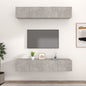 Muebles para TV 4 uds madera contrachapada blanco 80x30x30 cm