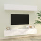 Mueble TV de pared 2 uds madera contrachapada gris 100x30x30cm