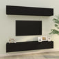 Mueble TV de pared 2 uds madera contrachapada gris 100x30x30cm