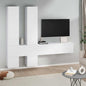 Juego de muebles de pared para TV contrachapado gris Sonoma