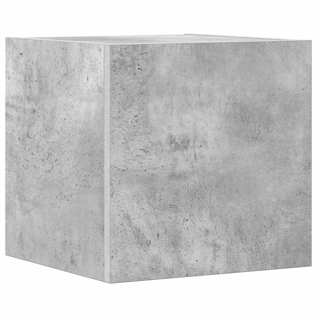 Set de muebles de TV 4 pzas madera contrachapada gris hormigón