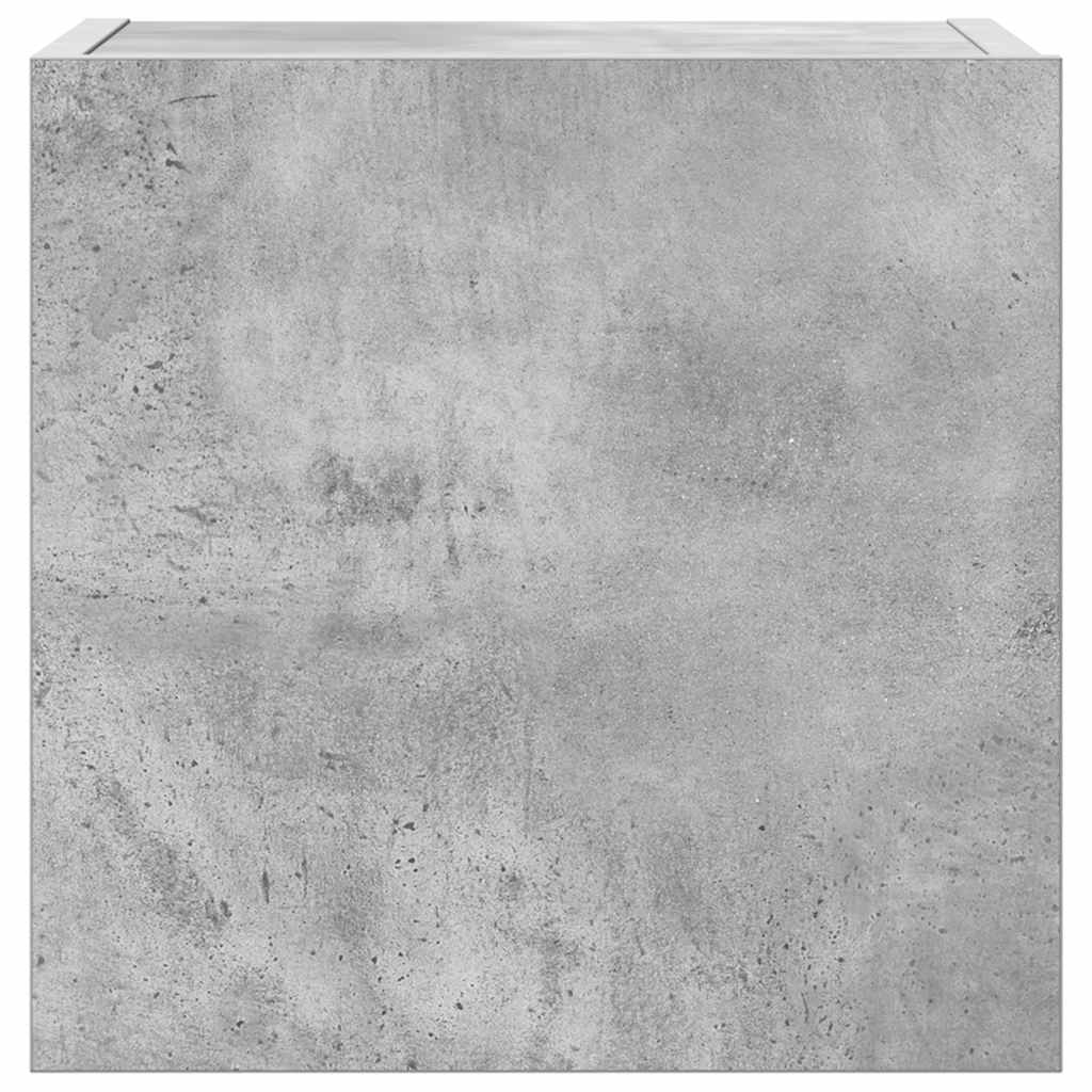 Set de muebles de TV 4 pzas madera contrachapada gris hormigón