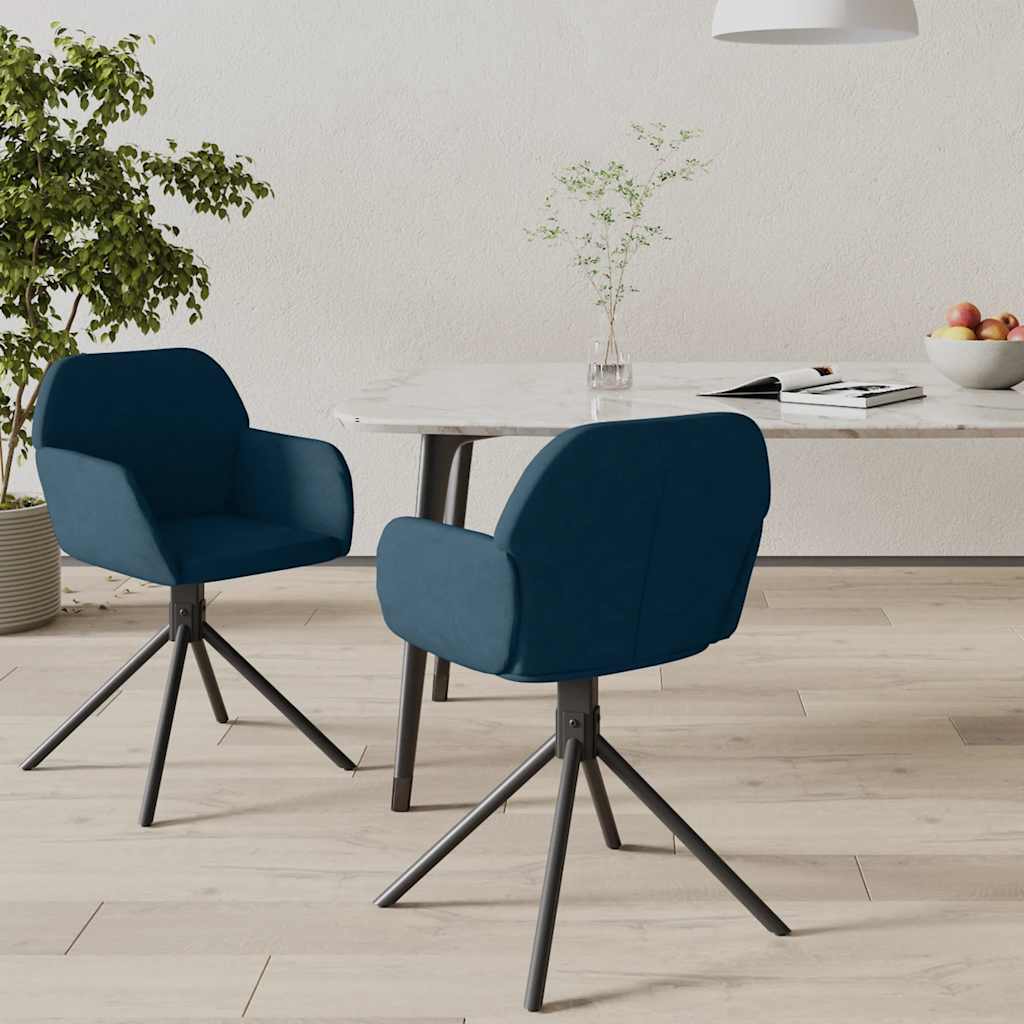 Sillas de comedor giratorias 2 uds de terciopelo gris claro