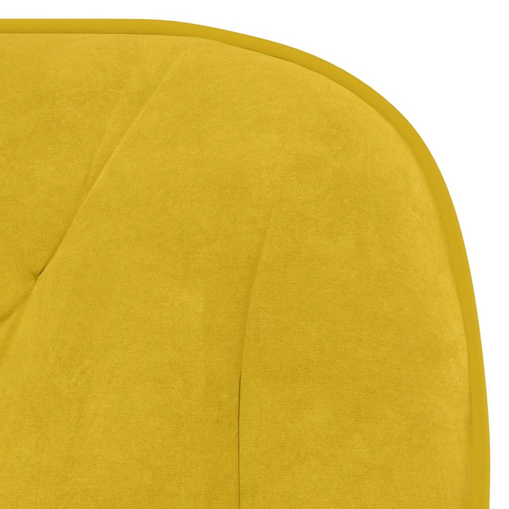 Sillas de comedor 2 unidades terciopelo amarillo