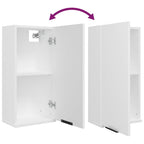 Juego de armarios de baño 5 piezas madera contrachapada blanco