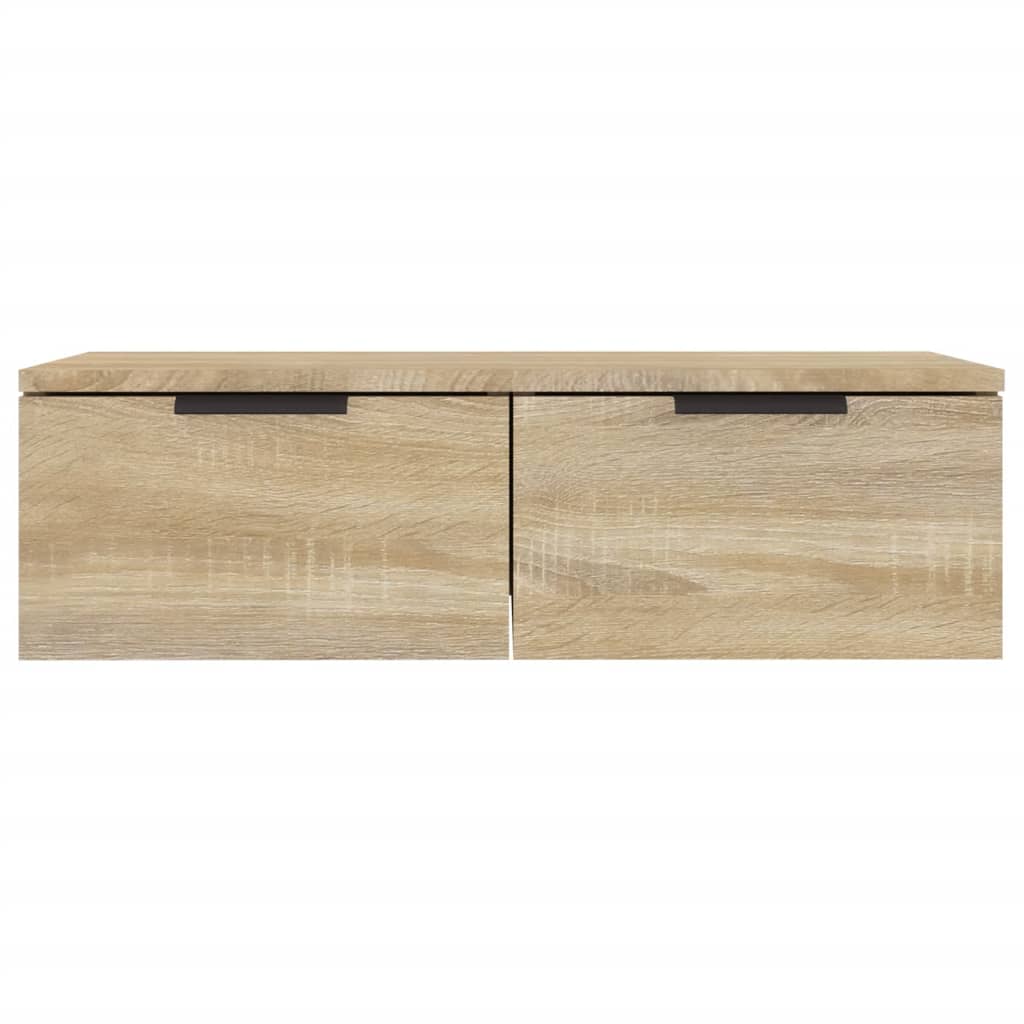 Armarios de pared 2 uds contrachapada roble Sonoma 68x30x20 cm