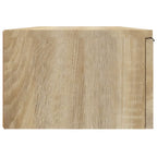 Armarios de pared 2 uds contrachapada roble Sonoma 68x30x20 cm