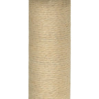 Rascador para gatos con poste de sisal crema 74 cm