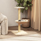 Rascador para gatos con poste de sisal crema 74 cm