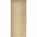 Rascador para gatos con poste de sisal gris claro 74 cm