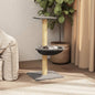 Rascador para gatos con poste de sisal gris claro 74 cm