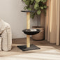 Riscador para gatos com poste de sisal cinzento escuro 74 cm