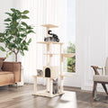 Rascador para gatos con poste de sisal gris oscuro 74 cm