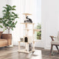 Riscador para gatos com poste de sisal cinzento escuro 74 cm