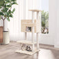 Cat scratcher with cream sisal posts 108.5 cm